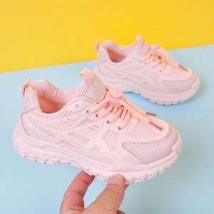 Giày thể thao bé gái buộc dây thoáng khí êm chân giày đi học bé gái - Mẫu mới LBC110