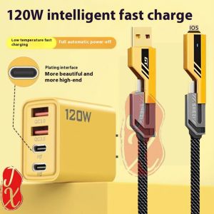 LP: 240W Fast Charger 2C+2USB Adapter QC 3.0 PD USB Type-C Quick Charging Plug for Mobile Phone