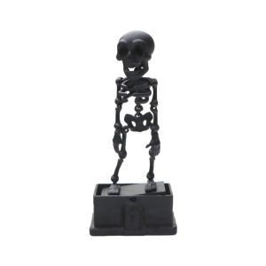 WUSUO Realistic Dancing Skeleton Aquarium Bubbler with Pipe Suction Cup 3D Printed Fish Tank Dance Skull Bubbler Interactive Movable Wiggle Aquarium Bubbler Ornament Halloween Party