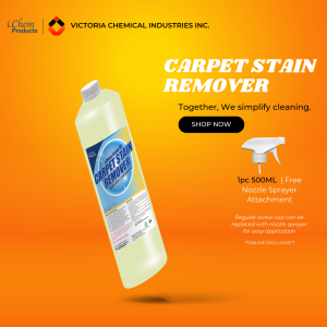 ICHEM PRODUCT CARPET STAIN REMOVER 1 LITER (CARPET SPOT CLEANER FABRIC STAIN REMOVER CLEANER NO RINSE CARPET CLEANER FOR ALL TYPES OF FABRIC SURFACES)
