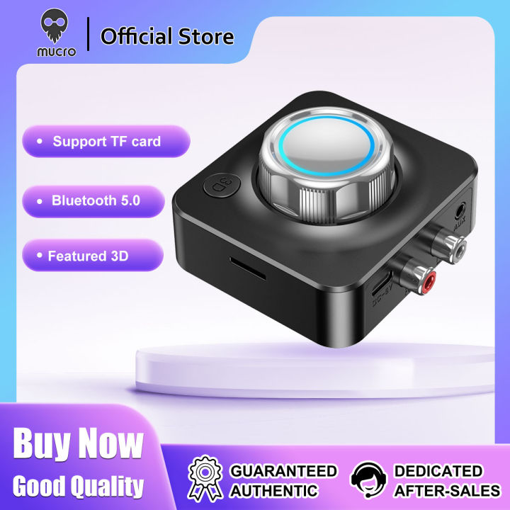 Mucro C39 Bluetooth 5.0 Receiver RCA to 3.5mm Wireless Audio Converter