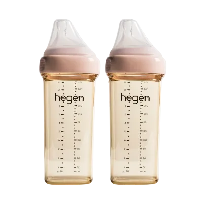 Hegen PCTO™ 330ml/11oz Feeding Bottle PPSU 2-Pack with Fast Flow Teats (6 months and beyond)