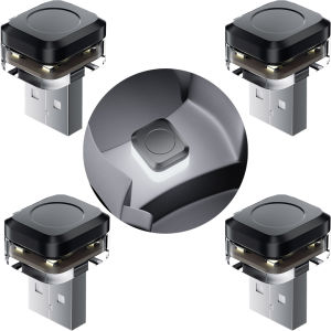 4Pcs Car Mini Ambient Light USB LED 4 Color Plug and Play Night Light Portable Car Laptop Keyboard Atmosphere Lamp Auto Interior Accessories