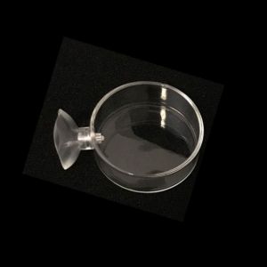 AINACHU 6.5/8.5cm Practical Aquarium Accessories Durable for Fish Tank Transparent Fish Feeding Bowl Fish Feeding Dish Shrimp Feeder Shrimp Food Box