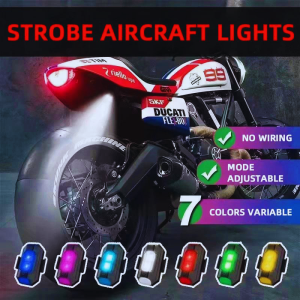 Lampu Strobo Motor Mobil Drone / Lampu Mini Strobo Led 7 Warna Universal Strobe Light