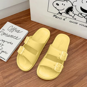 QDshop จัดส่งไว✨รองเท้าแตะลำลอง รองเท้าแตะลำลองแฟชั่นผู้หญิง สไตล์เกาหลีสีพาสเทล พื้นยางแน่นเว่อร์ ใส่ได้ทั้งชายหญิง สวยหล่อแบบไม่มีสะดุด💥