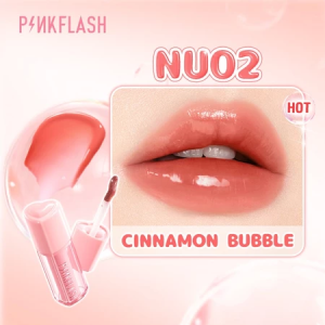 PINKFLASH (PF-L21) Transferproof Bubble Glowy Tint Lips liptint Bubble Long-lasting Smooth and Fresh 5 Shades