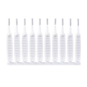 ④One Box Shower Head Anti-clogging Small Brush Shower Head Cleaning Brush Pores Gap Brush Bathroom Cleaning Tools 10pcs