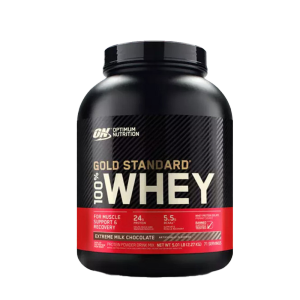Optimum Nutrition Gold Standard Whey Double Rich Chocolate 5LB Chocolate Whey Protein with 5.5g BCAA