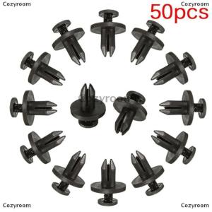[COD] Cozyroom 50pcs 6 mm Auto Car Bumper Fender Retainer Push Black Plastic Clips Fasteners