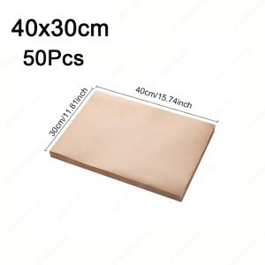 NOBLELUX 50/100PCS Waterproof Baking Paper Non-stick Food Grade Parchment Baking Sheet Oil Resistant Baking Sheets Oven Baking