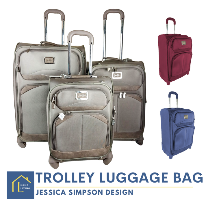 Jessica Simpson Inspired Luggage Travel Bag with roller-24\