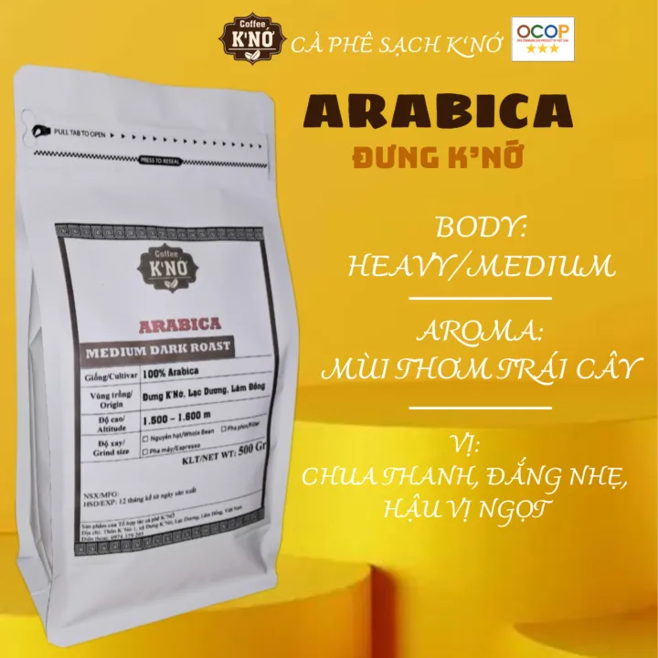 Cà phê ARABICA nguyên chất rang mộc, từ quả chín 100%