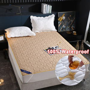 Waterproof Mattress Protector Thick Mattress Cover Topper Single/Queen/King Size Fitted Bedsheet