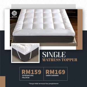 Mattress Topper Sultera King/Queen/Super Single The Sultan Premium Microfiber Topper Alas Katil Sultera sultan Alas tilam tebal empuk