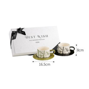 Bamboo Shadow Ceramic Coffee Cup Accompanying Ceremony