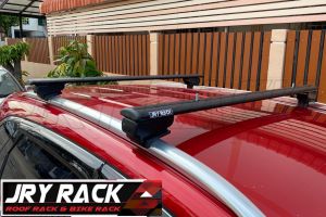 JRY Rack ชุดคานแร็ค MG HS ตรงรุ่น (ไม่เจาะตัวรถ) แร็คหลังคารถไฟฟ้า แร็คหลังคาMG HS ชุดคานขวางสำหรับMG HS