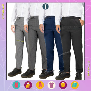 Quần tây nam công sở đen trung niên Quần âu nam ống đứng đẹp vải không phai VNO30