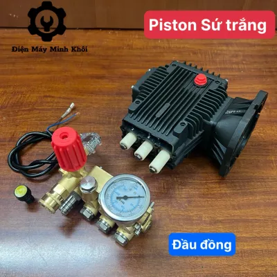 [Piston sứ] Đầu bơm máy rửa xe cao áp 5.5kw - 7.5kw trục 28MM| đầu rửa xe áp lực cao piston sứ đầu rửa cao áp