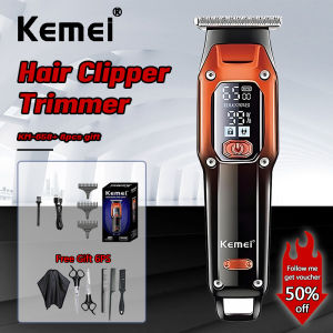 Kemei Hair Trimmer Hair Clipper Professional Barber Trimmer Electric Shaver Hair Cutting Machine Rechargeable Trimmer Men KM-658
