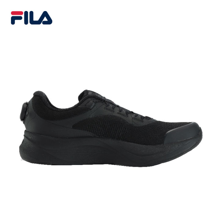 Mens black hot sale fila shoes