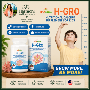 buy 3 free1【 Ready stock】100% Original KidGlow H-GRO Nutritional Height Booster Calcium Nutritional Height-Increasing Calcium
