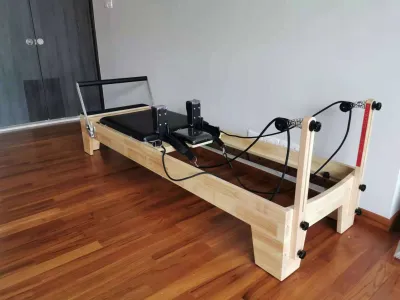 Solid KKOCH Wood Pilates Reformer Bed Korean Design
