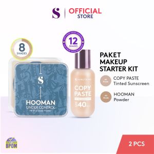 SOMETHINC [2 PCS] Makeup Starter Kit (Tinted Sunscreen x Hooman Powder)