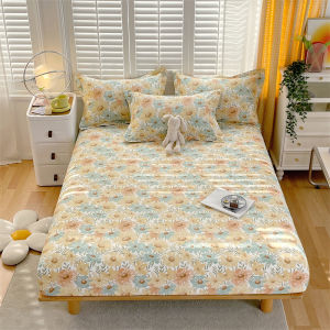 Dansunreve 800TC Cotton Fitted Bedsheet High Quality Soft Fitted Sheet Floral Series 床单 Matterss Protector For Single/Queen/King