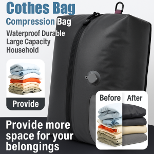 Vacuum Compression Bag Travel Storage Backpack Pumpless Bag