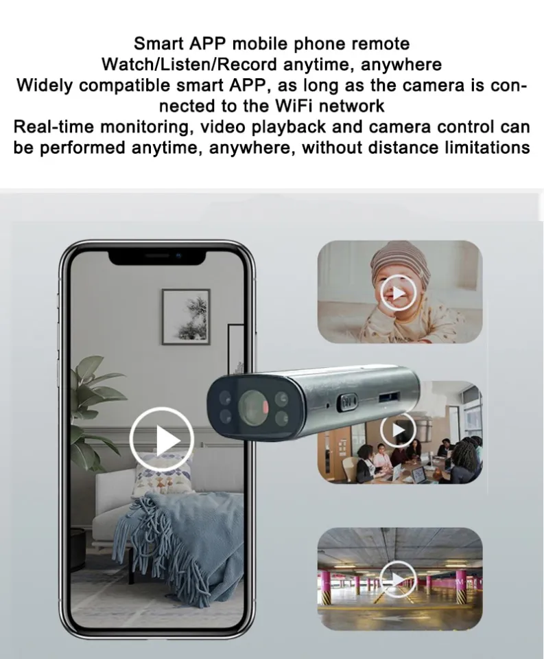 1080P Spy Camera Mini Wifi Baterai Internal FHD 2MP Kamera Cctv - Main Image