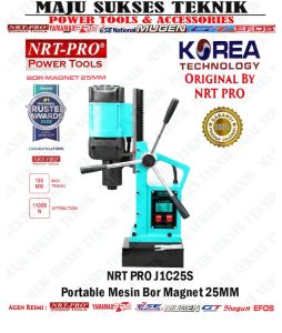 NRT PRO J1C25S Mesin Bor Magnet 25mm Portabel Magnetic Bor 25 mm " Original NRT-PRO "