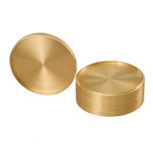 5Pcs Brass Cup Coaster Round Storage Tray Display Plate Heat Insulation Mat Home Car Key Storage Trays