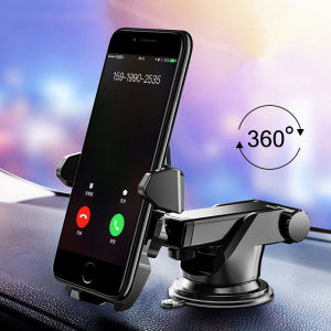 Solid Mobile Phone Windscreen / Dashboard Long Neck Car Mount Holder