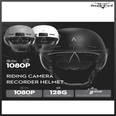 Anytek RAW2 Helmet With 1080P Camera - Black