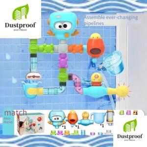 DIY Baby Bath Water Pipe Toy - Interactive Assembly Shower Play Set for Toddlers Boys & Girls Ages 0-6 Years Birthday Gift