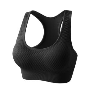 Seamless Sports Bra For Women Gym High Impact Running Yoga Vest Shockproof Gathered Sports Tops