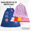 new SETELAN SWEATER IMPOR & ROK rawis JEANS hello kitty NAVI ANAK PEREMPUAN UMUR 4-10 THN  JAMIN BAGUS  HALUS DAN LEMBUT. 