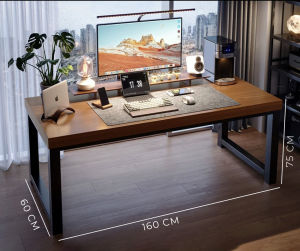 Bàn làm việc văn phòng ván dày 30mm gỗ MDF phủ melamin chống xước khung sắt phủ sơn tĩnh điện - GM166