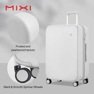 Mixi Polycarbonate Luggage14 20 Inch Cabin Size Carry On Luggage 24 26 Inch Hardside Travel Suitcase with Mute Bearing Spinner Wheels TSA Lock KM9236