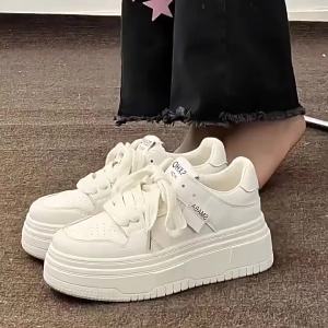 Platform White Shoes Women 2026 New Fashion for Autumn ins Student casual shoes sports sneakers