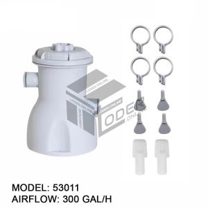 LODER Swimming Pool Filter Pump Cartridge Filter Pump Water Circulation Pump Pool Cleaning System for Family Pool