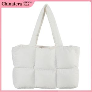 Stylish Women Crossbody Bag with Padded Quilted Cloud Design Large Capacity Tote for Casual Outings