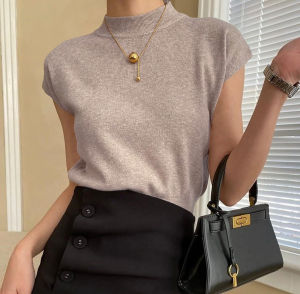 TERBATU ATASAN WANITA LENGAN PENDEK - ATASAN WANITA RIB KNIT
