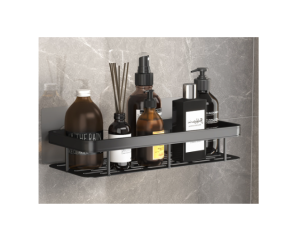 💥Ready Stock SG💥Multi Bathroom Shelf Organizer Kitchen Shower Storage Rack Shelves Wall Mounted Aluminum Toilet Shampoo Holder No Drill