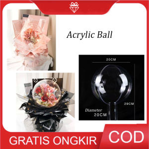 Acrylic Bouquet Ball - Balon Aklirik Diameter 20cm - Bola Bunga LL028