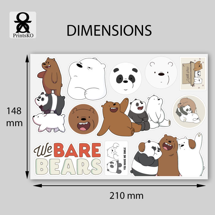 High Quality Waterproof Vinyl Sticker with We Bare Bears - Ice Bear ...