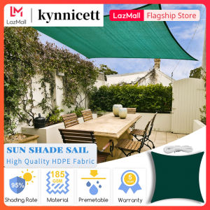 【2 Years Warranty】Sun Shade Sails Net Green Rectangle Awning Canopy High Quality Thickened 185GSM HDPE 95%UV Blockage Outdoor Pergola Garden Patio Pool BBQ Camping Balcony Cover Mesh Roof Fabric Cloth Sunproof Party Courtyard Car Parking Gazebo