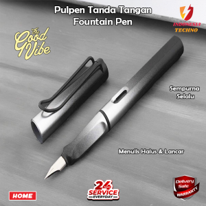 Pulpen Tinta Hitam Fountain Pen Tanda Tangan Bolpoint fountain pen/pulpen/ink Pen for student Use Warna Hitam Putih Pena Pulpen Bolpoin Tanda Tangan Signature Fountain Pen Ball Point 0.5mm BISA COD TERMURAH MURAH LEBAY ALAT TULIS KANTOR SEKOLAH USAHA