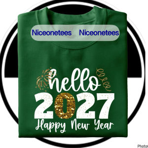 Hello 2027 Family Shirt Color Of The Year Luminous Blue Family Shirt OOTD Family Matching Shirt